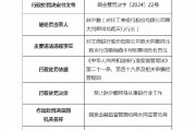 工商銀行原大同御河北路支行行長被終身禁業(yè)：因?qū)J前調(diào)查不盡職負(fù)有責(zé)任