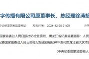 人民日報數(shù)字傳播有限公司原董事長、總經(jīng)理徐濤接受審查調(diào)查