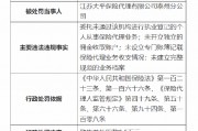 江蘇大平保險(xiǎn)代理有限公司泰州分公司被罰6.5萬(wàn)元：因未開(kāi)立獨(dú)立的傭金收取賬戶等四項(xiàng)主要違法違規(guī)事實(shí)