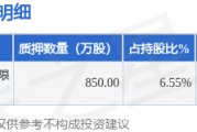 聯(lián)創(chuàng)股份（300343）股東李洪國(guó)質(zhì)押850萬(wàn)股，占總股本0.79%
