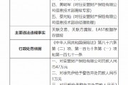 安盟財(cái)產(chǎn)保險(xiǎn)有限公司被罰47萬元：關(guān)聯(lián)交易、關(guān)聯(lián)方漏報(bào)，EAST數(shù)據(jù)存在錯(cuò)報(bào)