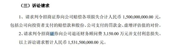 頭部券商，被索賠超15億元