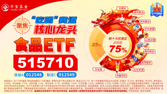 北向資金持股數(shù)據(jù)重磅公布，食品ETF（515710）權(quán)重股持股市值居前！機(jī)構(gòu)：食飲行業(yè)有望迎來(lái)持續(xù)估值修復(fù)