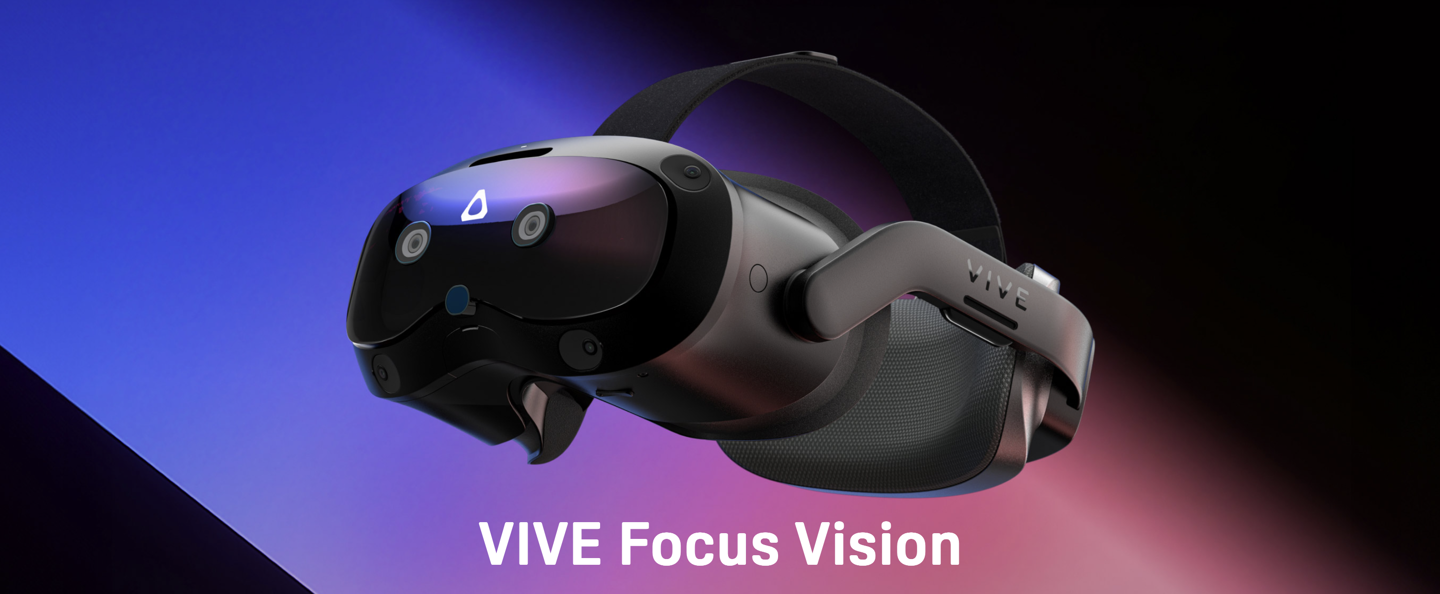 HTC VIVE Focus Vision 頭顯首銷：VR 眼動(dòng)追蹤、支持立體彩透，9888 元