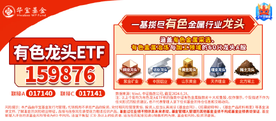 稀土繼續(xù)活躍，北方稀土漲近7%，有色龍頭ETF（159876）盤中上探3．41%，機(jī)構(gòu)：稀土行業(yè)新周期或已開啟