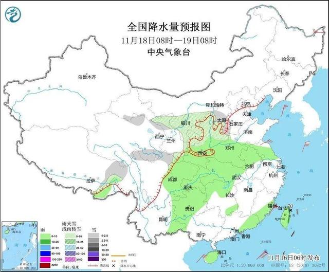 冷冷冷！大風(fēng)＋降溫都來了！全國冰凍線進(jìn)程圖出爐，這些地方雨雪天氣持續(xù)在線