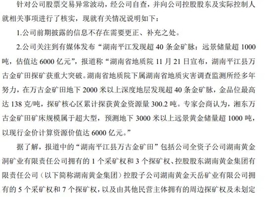 一地發(fā)現(xiàn)超40條金礦脈，這只黃金股躺贏？公司最新回應(yīng)！AI醫(yī)療有新利好