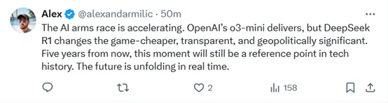 OpenAI緊急上線O3 Mini，網(wǎng)友熱評：DeepSeek R1 vs O3 Mini