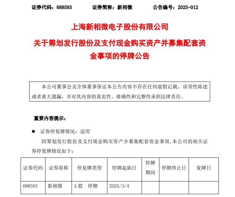 這家A股公司宣布，重大資產(chǎn)重組，今起繼續(xù)停牌！