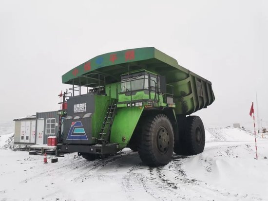全球首臺(tái)！禾望變頻器助力220T純電動(dòng)礦用自卸車下線