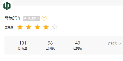315在行動 |  零跑汽車近1月收到投訴101條，被指缺陷多、區(qū)別對待新老客戶、承諾的OTA升級不完成等