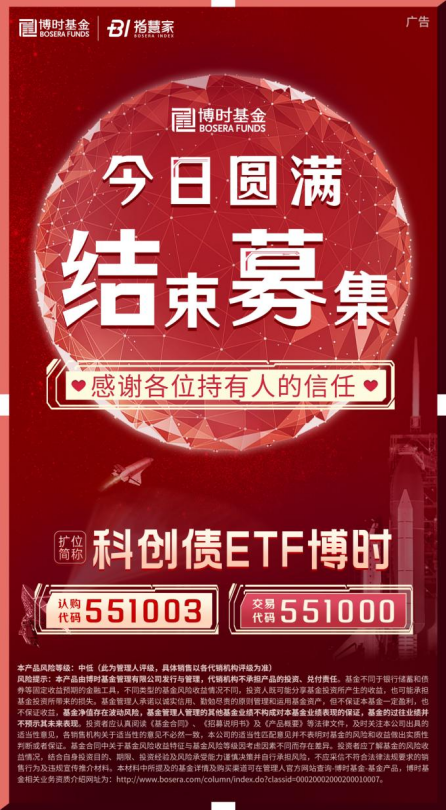 科創(chuàng)債ETF博時(shí)圓滿結(jié)募！一鍵配置AAA級(jí)科創(chuàng)債